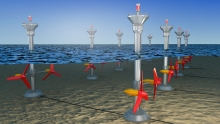 Marine renewable energies: tidal and wave turbines, offshore wind turbines, ocean thermal energy. Marine renewable energies: tidal and wave turbines, offshore wind turbines, ocean thermal energy.